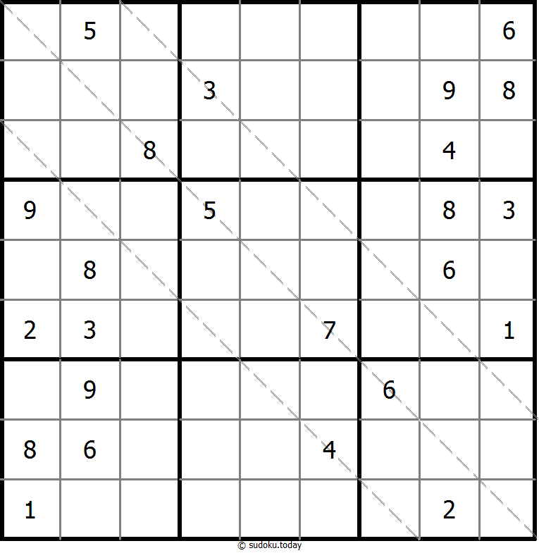 多对角线数独 #11533