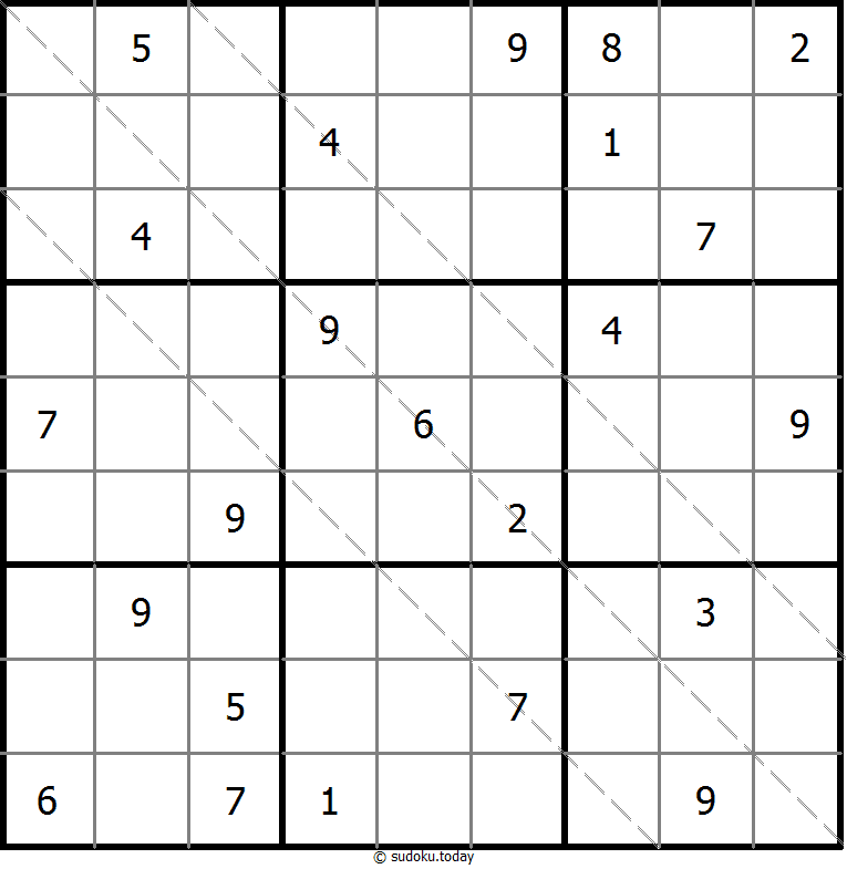 多对角线数独 #11534