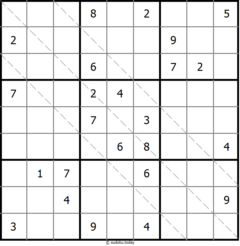 多对角线数独 #11548