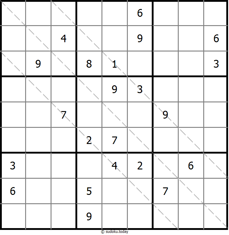 多对角线数独 #11553