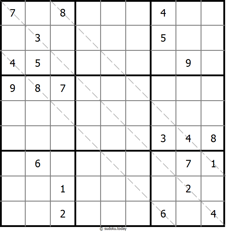 多对角线数独 #11559