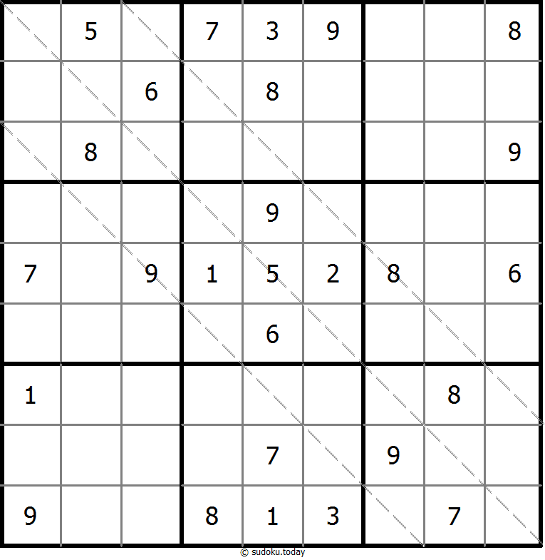 多对角线数独 #11568