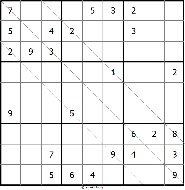 多对角线数独 #11574