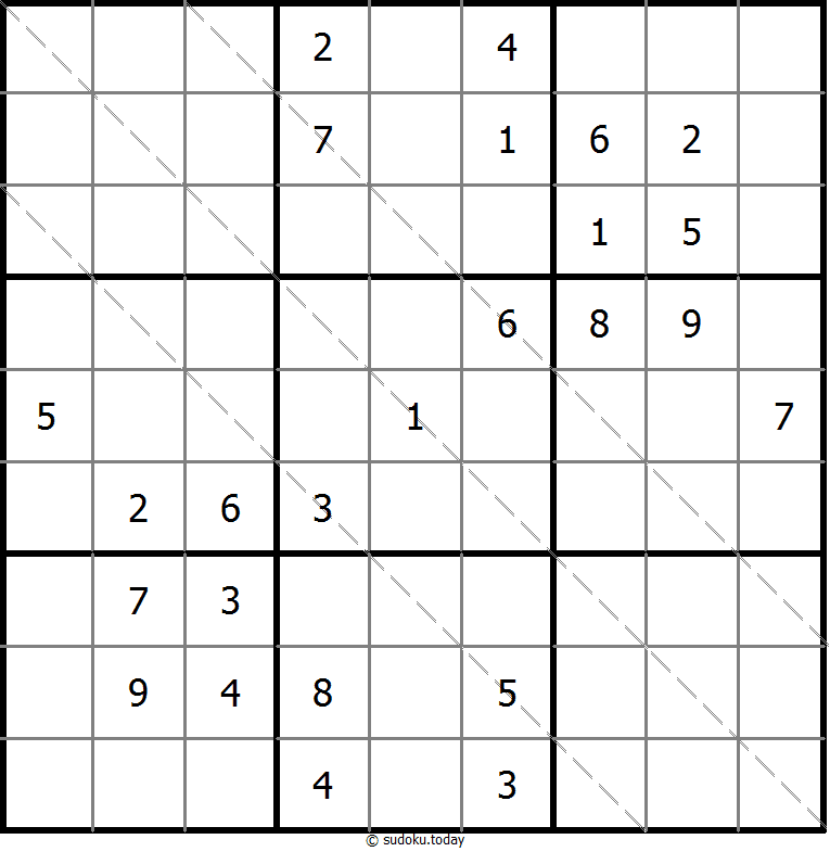 多对角线数独 #11575