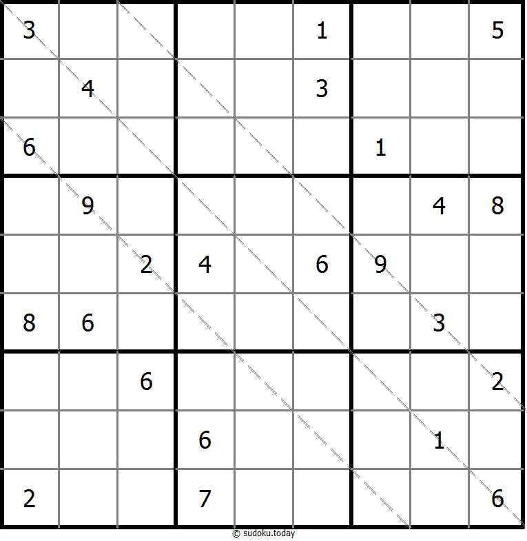 多对角线数独 #11589