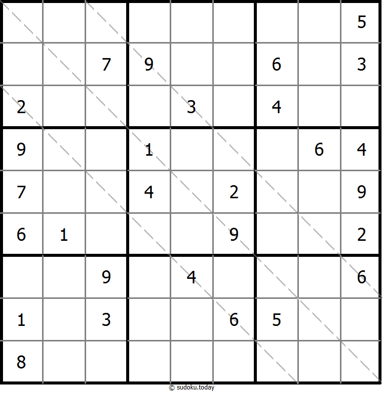 多对角线数独 #11590