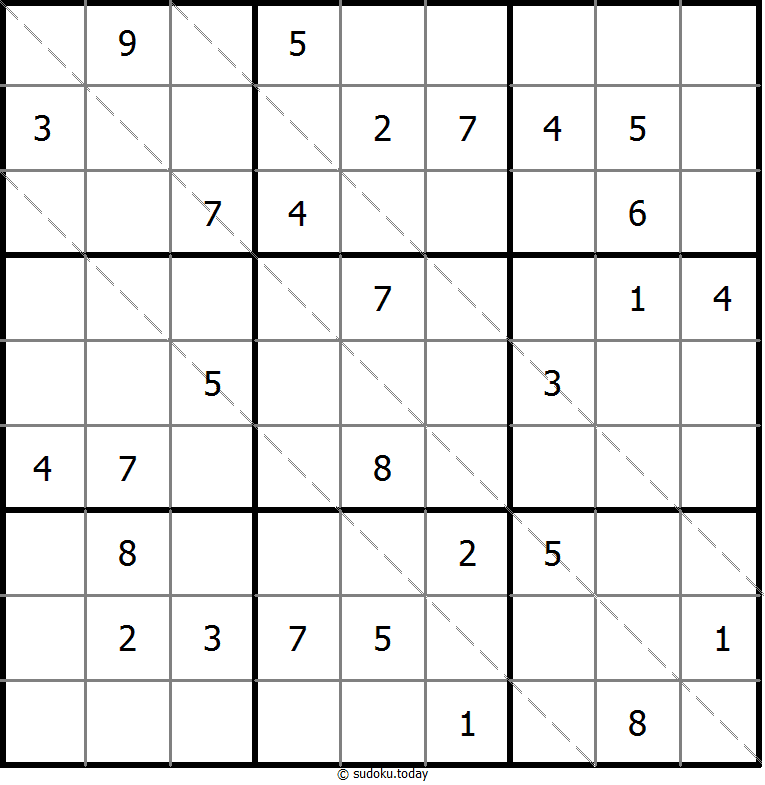 多对角线数独 #11594