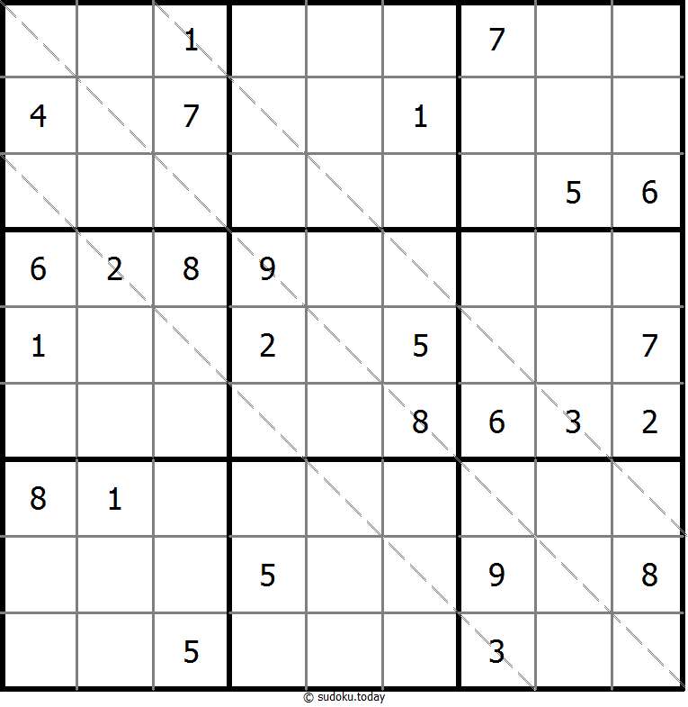 多对角线数独 #11621