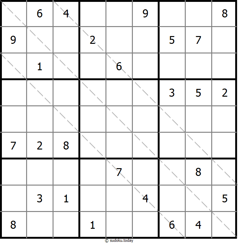 多对角线数独 #11625