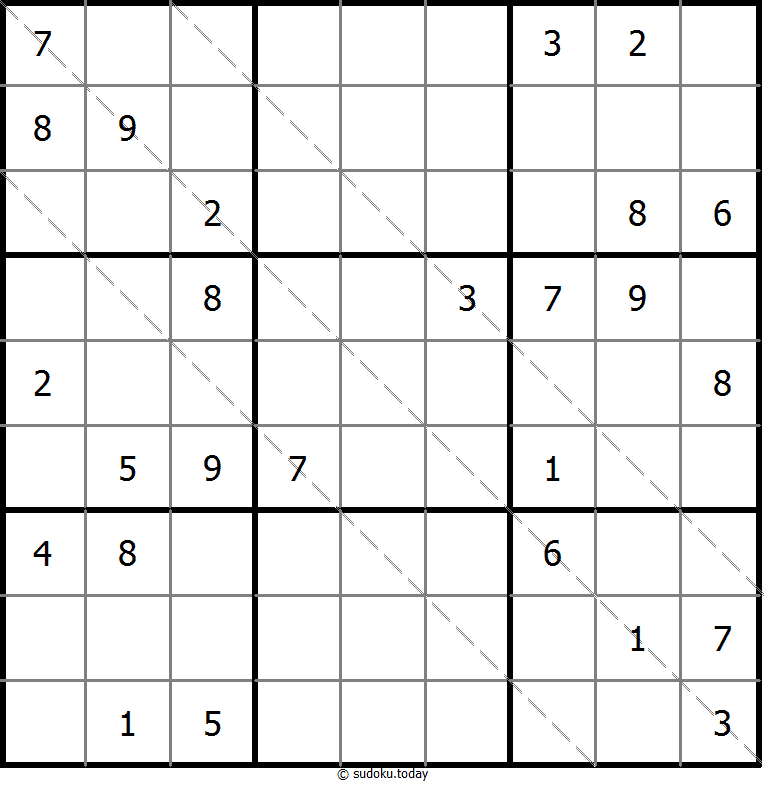多对角线数独 #11628