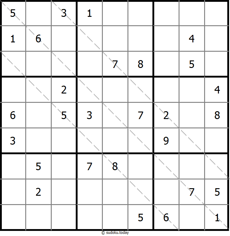 多对角线数独 #11639