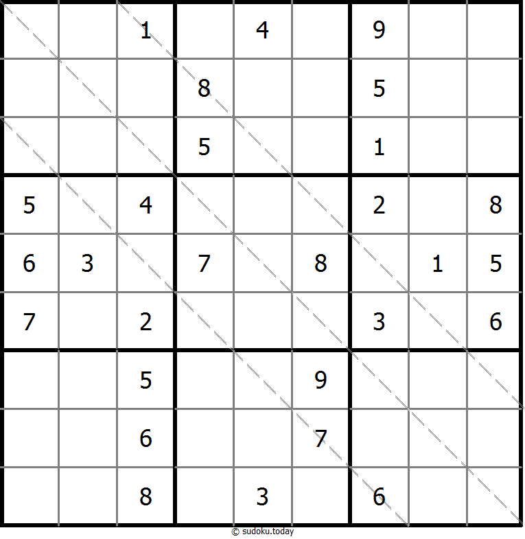 多对角线数独 #11651