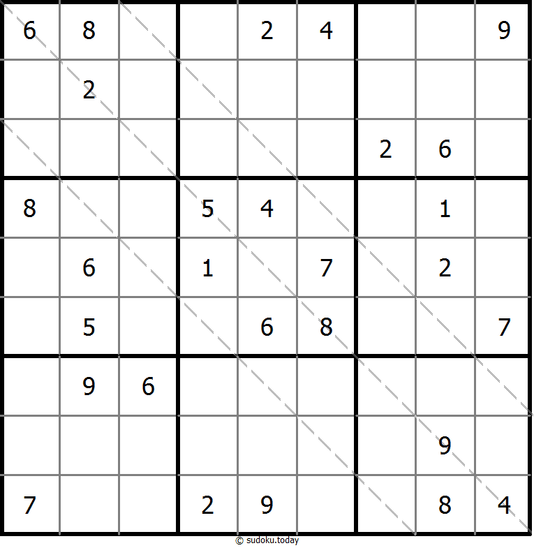 多对角线数独 #11655