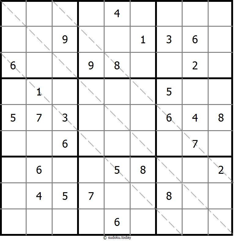 多对角线数独 #11675