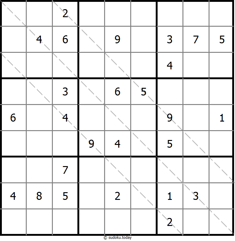 多对角线数独 #11683
