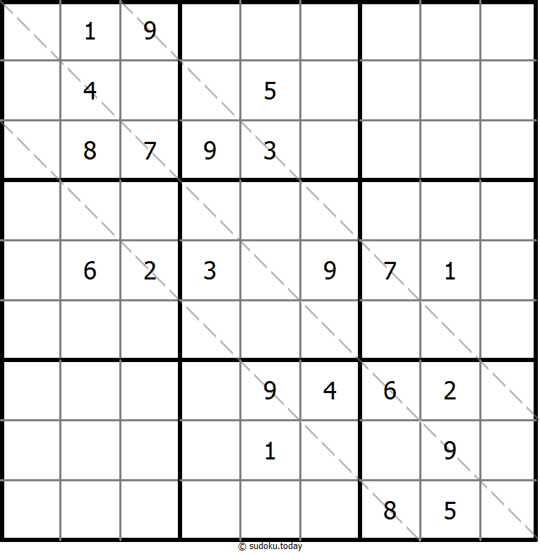多对角线数独 #11686