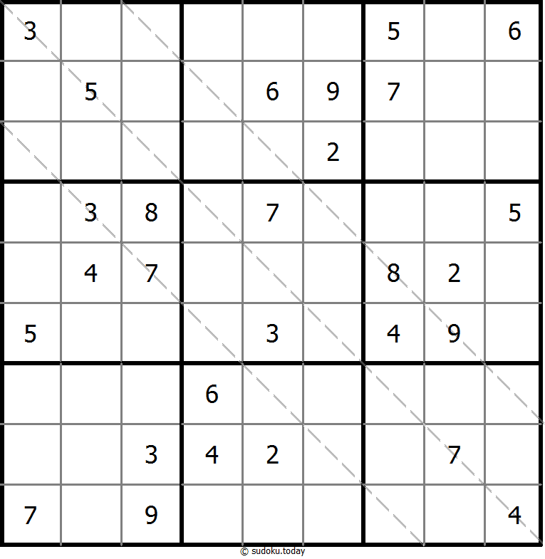 多对角线数独 #11697