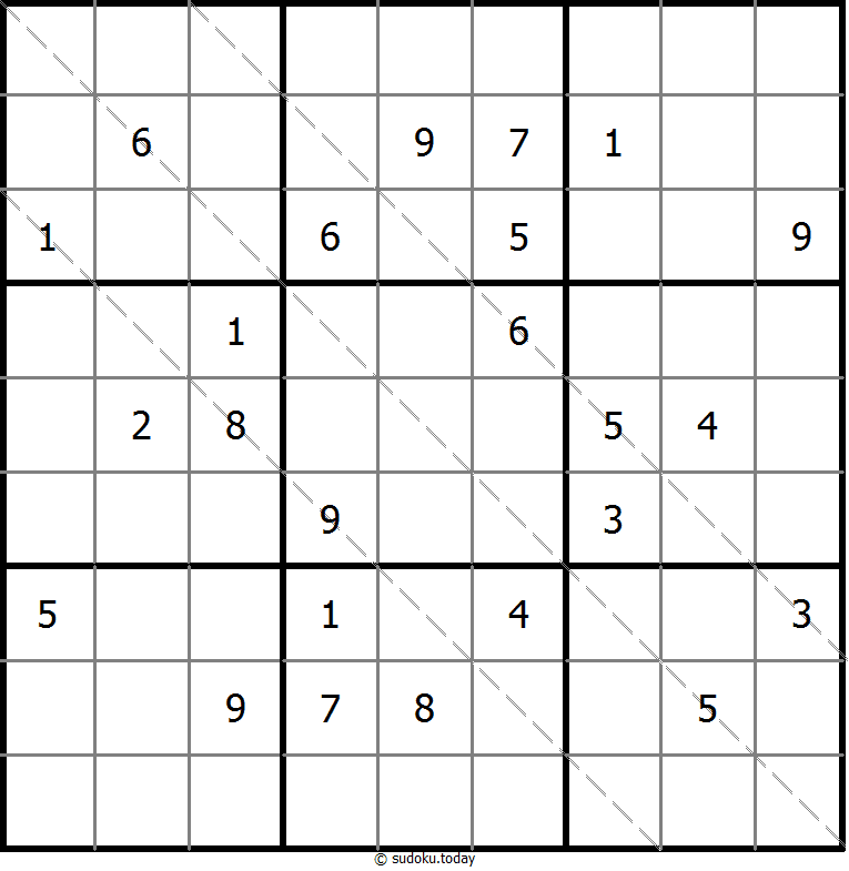 多对角线数独 #11700