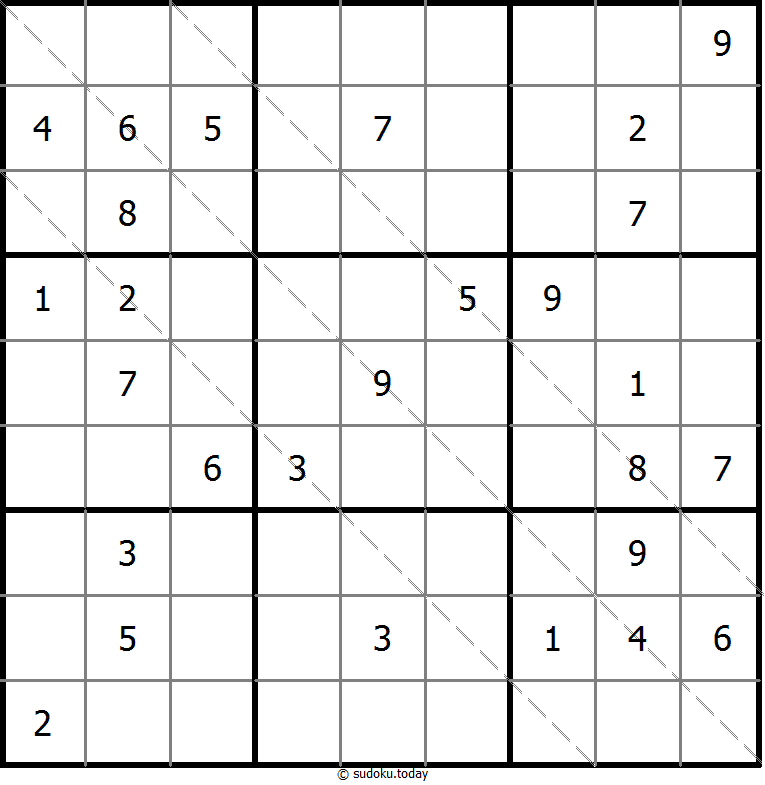 多对角线数独 #11704