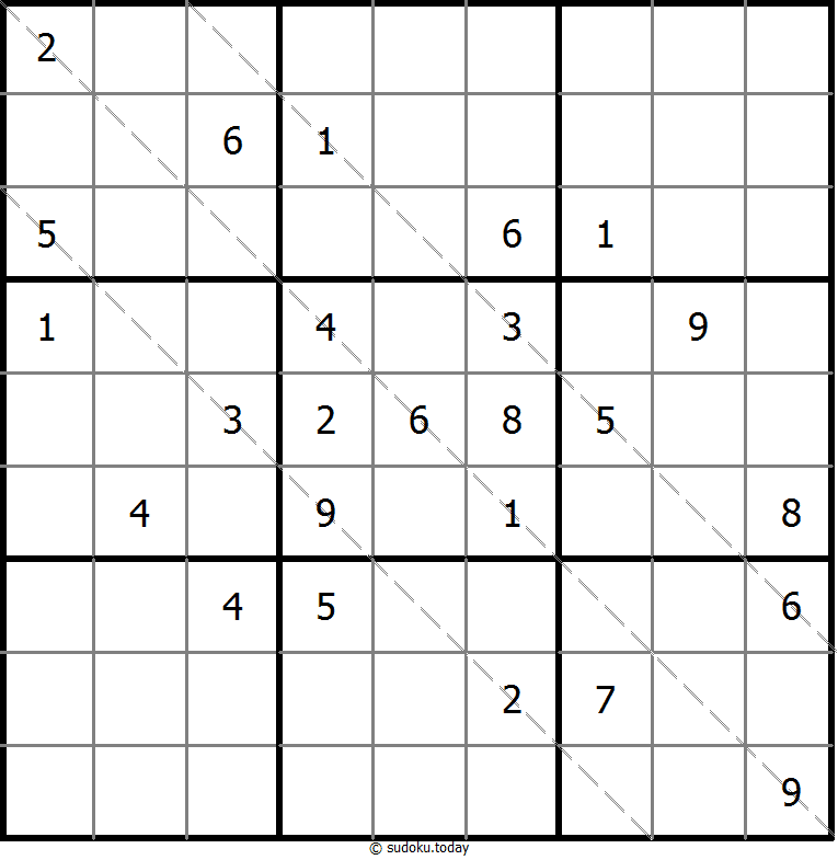 多对角线数独 #11709