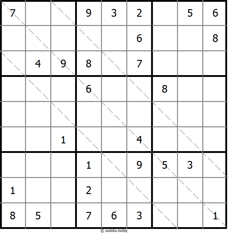 多对角线数独 #11735