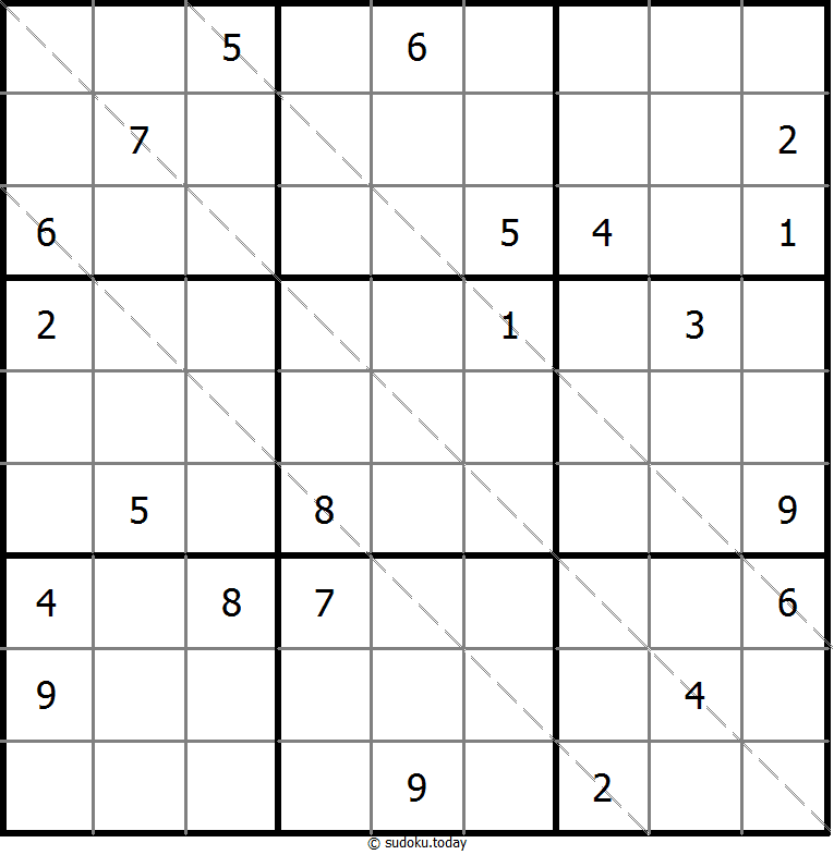 多对角线数独 #20423