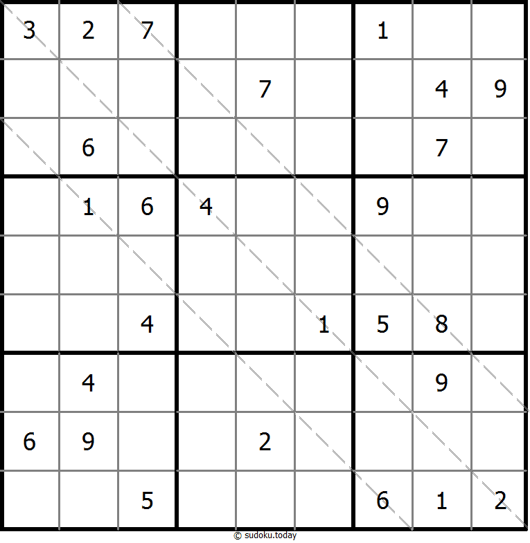 多对角线数独 #20433