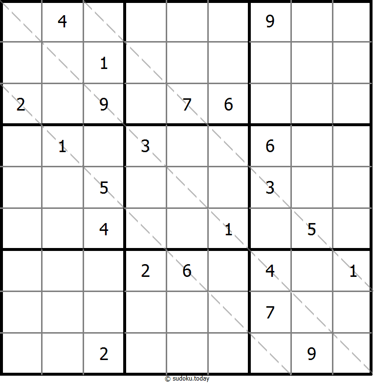 多对角线数独 #20435