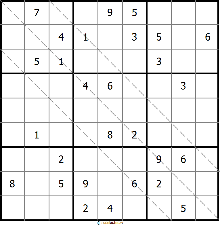 多对角线数独 #20438