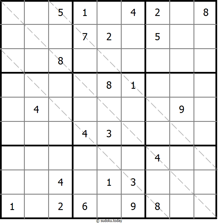 多对角线数独 #20459