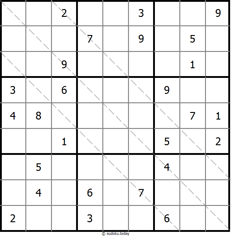 Multi Diagonal Sudoku 2025年11月06日