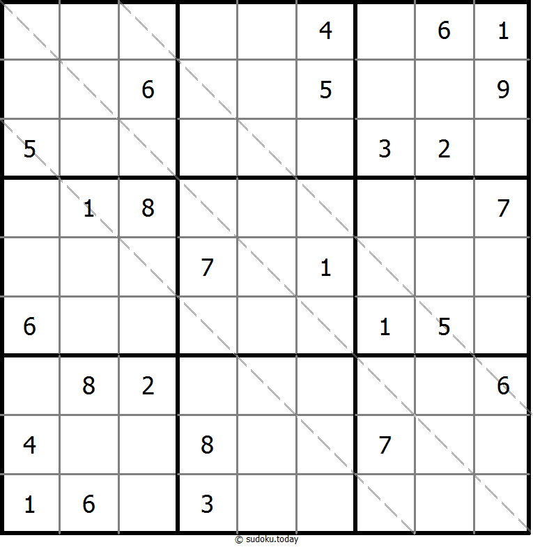 多对角线数独 #20461