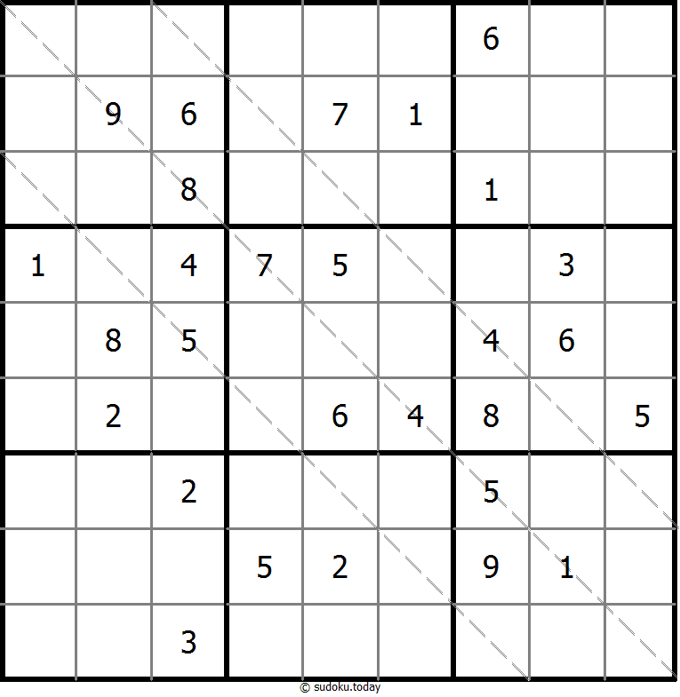 多对角线数独 #20470