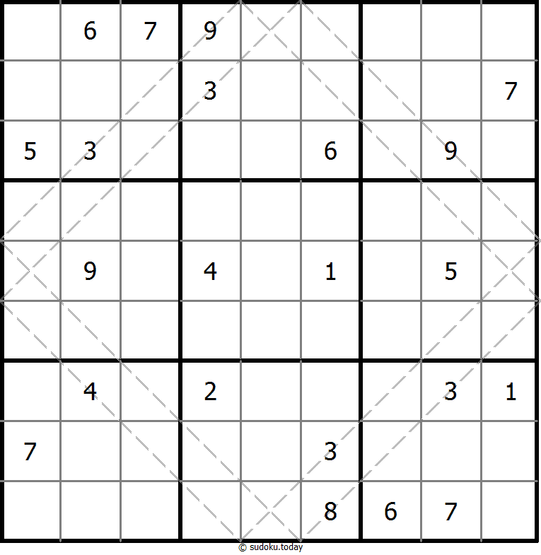 多对角线数独 #10399