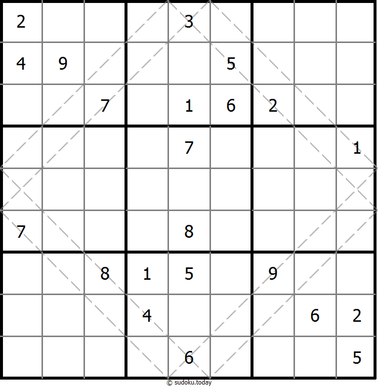 多对角线数独 #10422