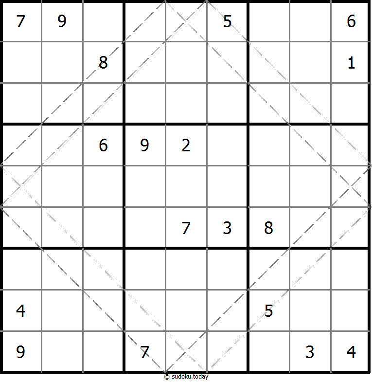 多对角线数独 #10453