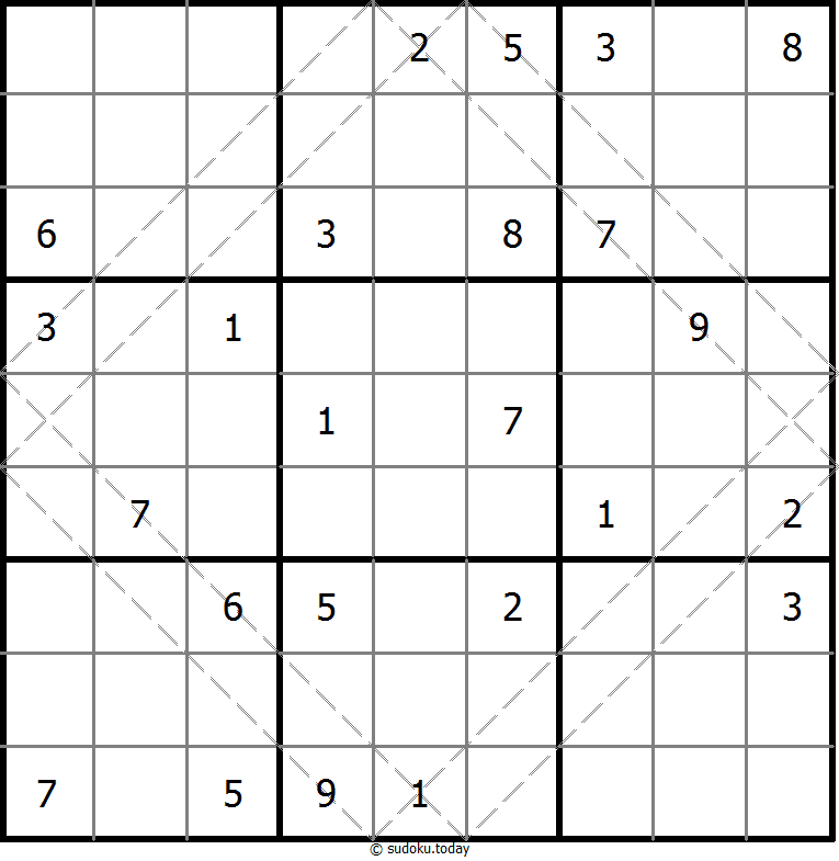 多对角线数独 #10482