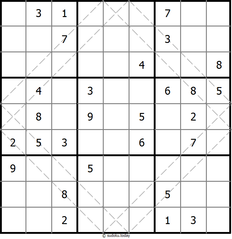 多对角线数独 #10496