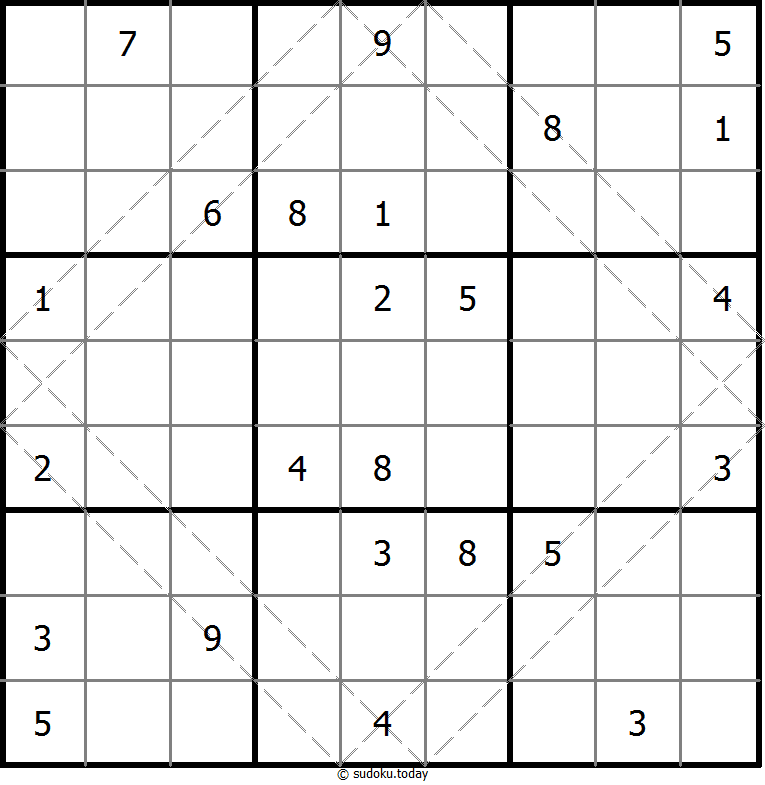 多对角线数独 #10521