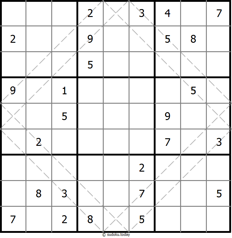 多对角线数独 #10526