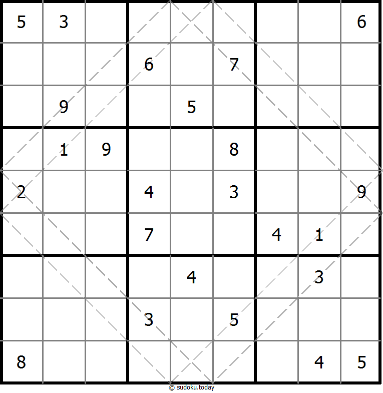 多对角线数独 #10529