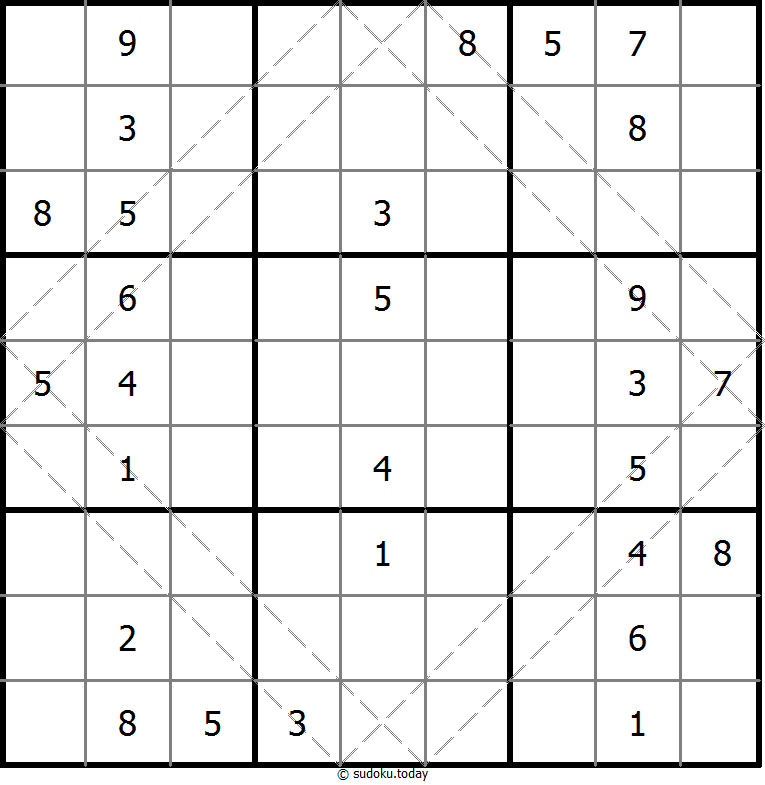 多对角线数独 #10532