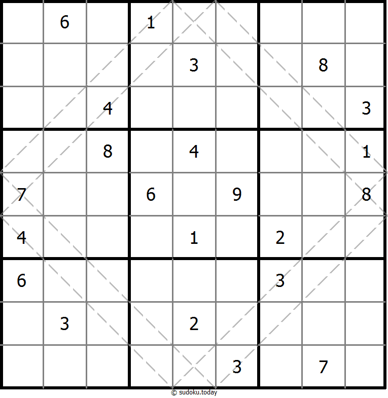 多对角线数独 #10551