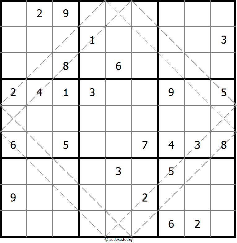 多对角线数独 #10570