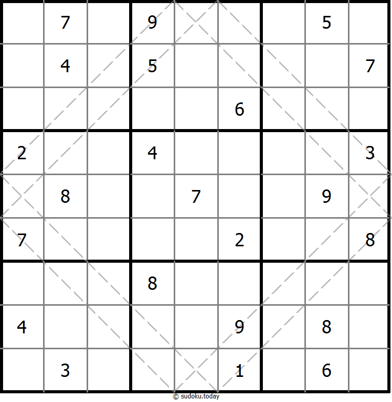 多对角线数独 #10597