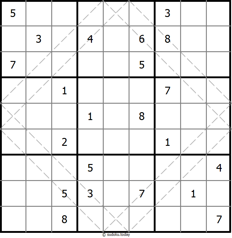 多对角线数独 #10612