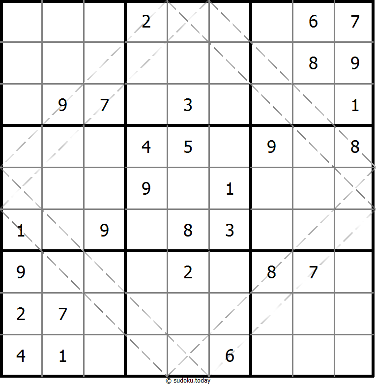 多对角线数独 #10625