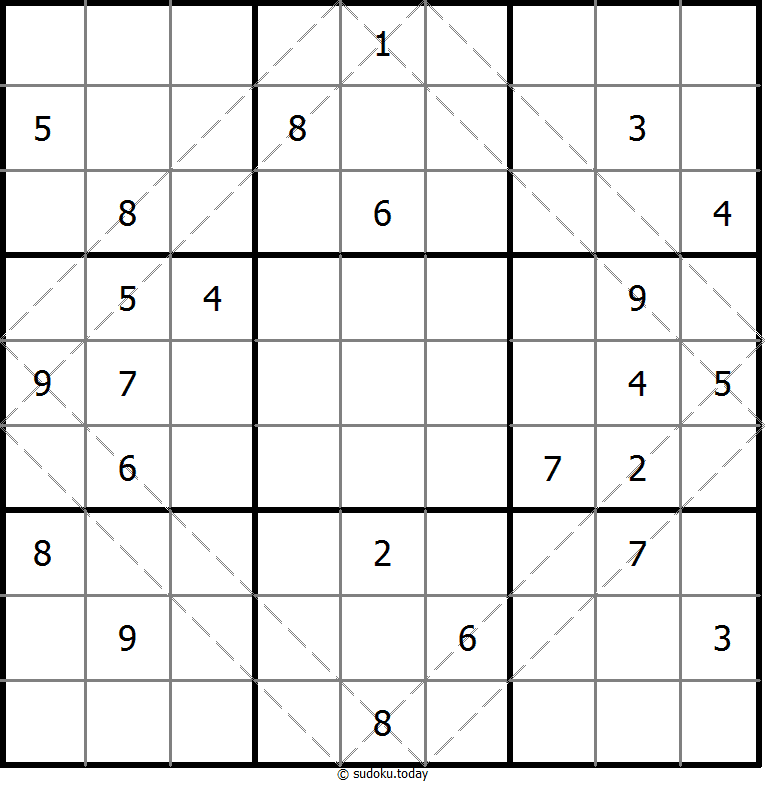 多对角线数独 #10626