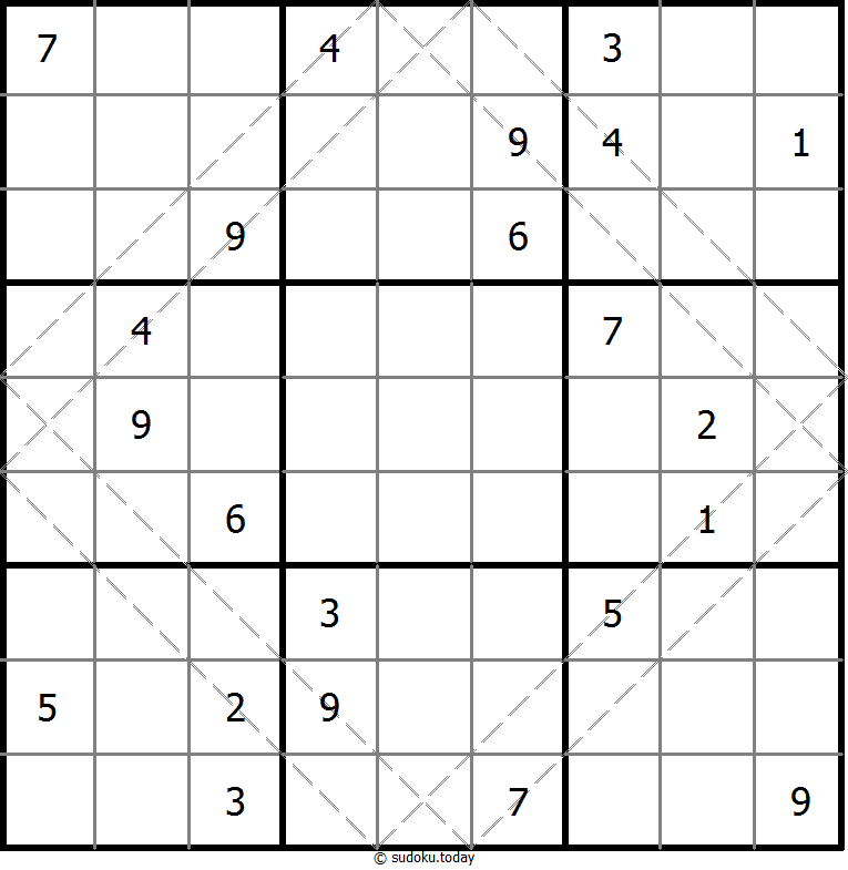 多对角线数独 #10640