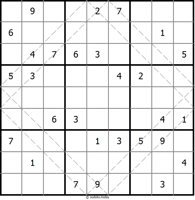 多对角线数独 #10650